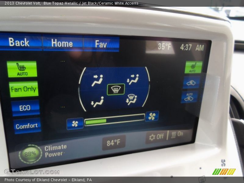 Blue Topaz Metallic / Jet Black/Ceramic White Accents 2013 Chevrolet Volt