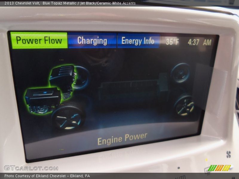 Blue Topaz Metallic / Jet Black/Ceramic White Accents 2013 Chevrolet Volt
