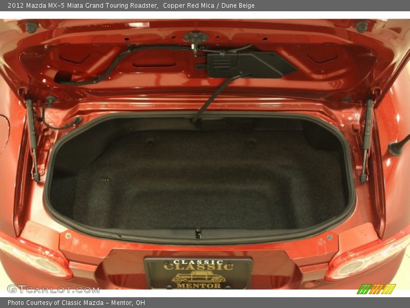 Copper Red Mica / Dune Beige 2012 Mazda MX-5 Miata Grand Touring Roadster