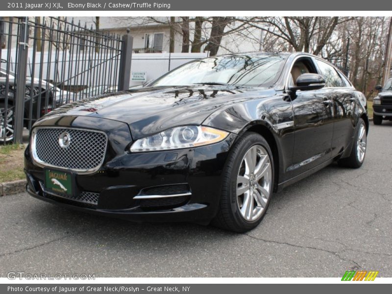 Ebony Black / Cashew/Truffle Piping 2011 Jaguar XJ XJL