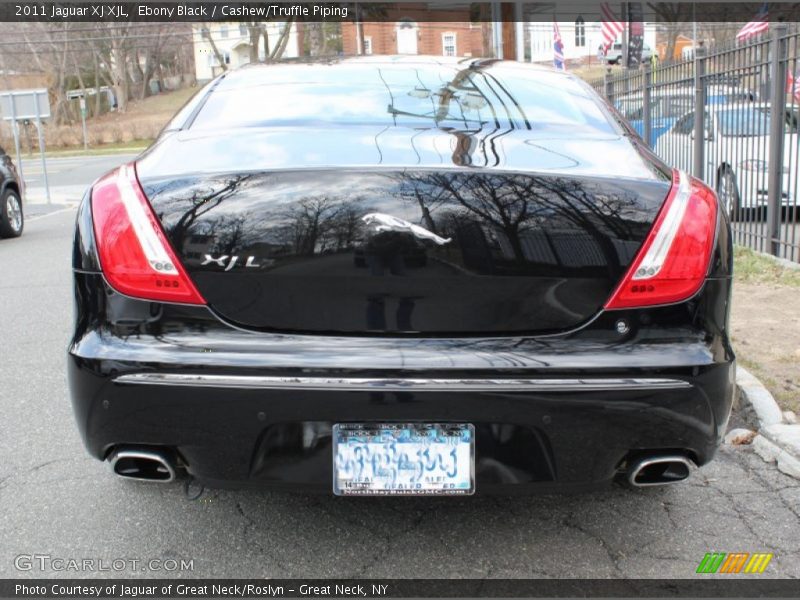 Ebony Black / Cashew/Truffle Piping 2011 Jaguar XJ XJL