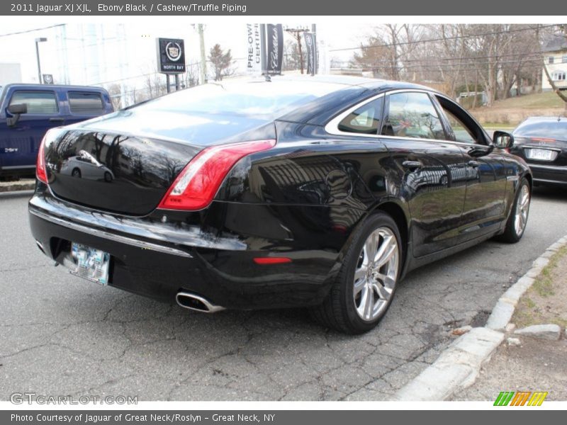 Ebony Black / Cashew/Truffle Piping 2011 Jaguar XJ XJL