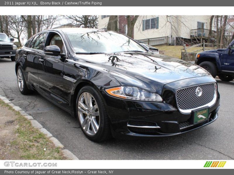 Ebony Black / Cashew/Truffle Piping 2011 Jaguar XJ XJL