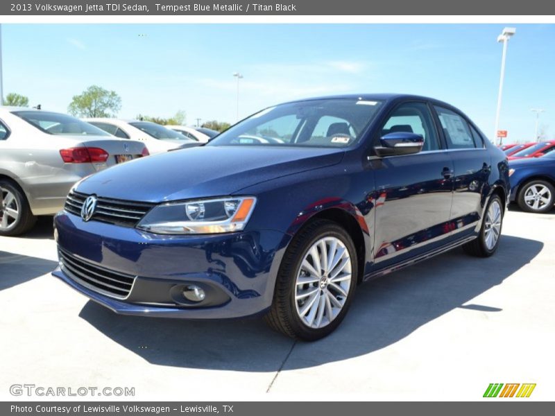Tempest Blue Metallic / Titan Black 2013 Volkswagen Jetta TDI Sedan