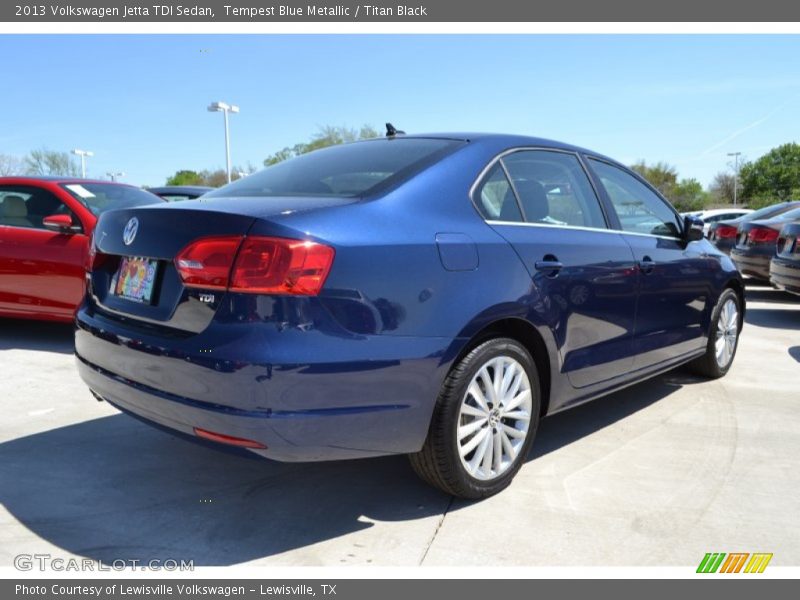 Tempest Blue Metallic / Titan Black 2013 Volkswagen Jetta TDI Sedan