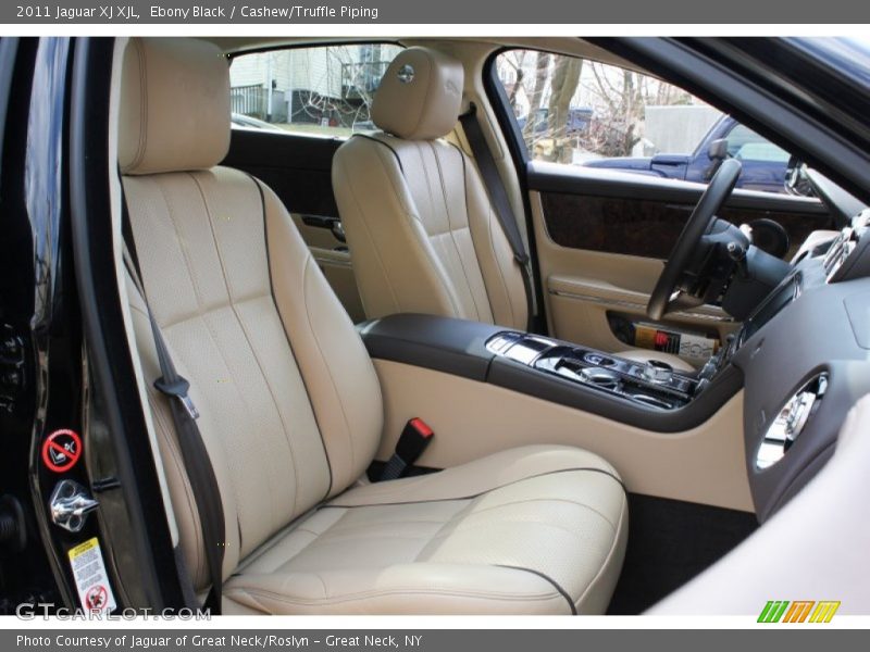 Ebony Black / Cashew/Truffle Piping 2011 Jaguar XJ XJL