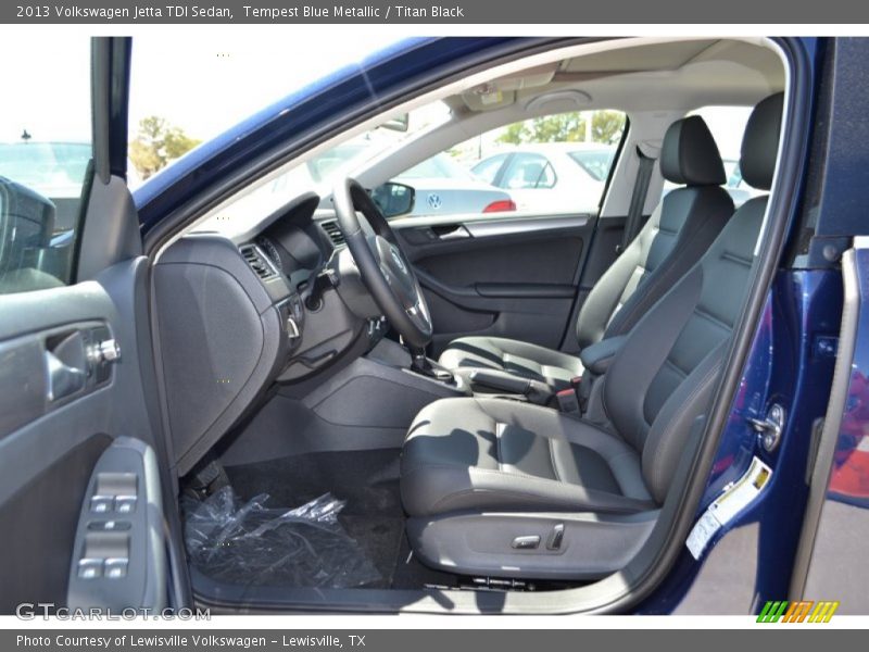 Tempest Blue Metallic / Titan Black 2013 Volkswagen Jetta TDI Sedan