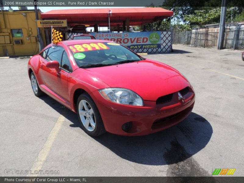 Pure Red / Dark Charcoal 2006 Mitsubishi Eclipse GS Coupe