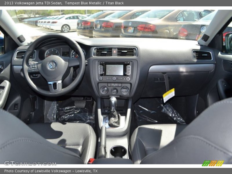 Tempest Blue Metallic / Titan Black 2013 Volkswagen Jetta TDI Sedan