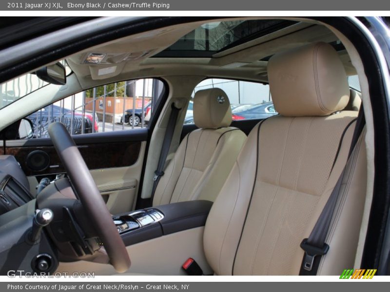 Ebony Black / Cashew/Truffle Piping 2011 Jaguar XJ XJL