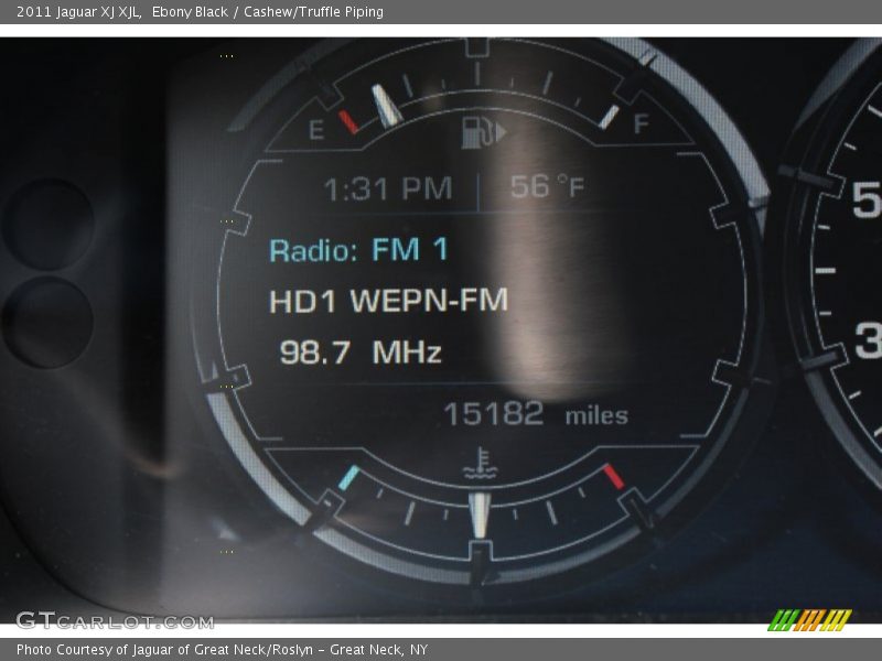 Ebony Black / Cashew/Truffle Piping 2011 Jaguar XJ XJL