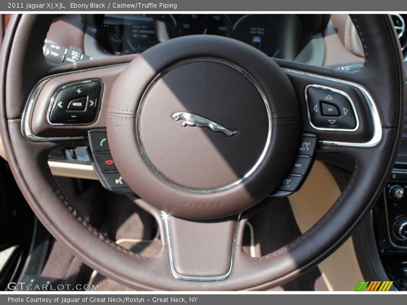 Ebony Black / Cashew/Truffle Piping 2011 Jaguar XJ XJL