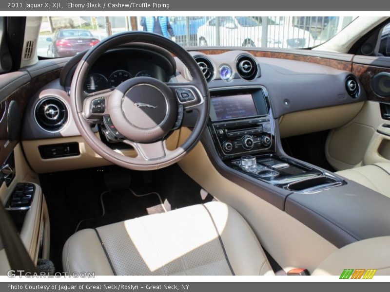 Ebony Black / Cashew/Truffle Piping 2011 Jaguar XJ XJL