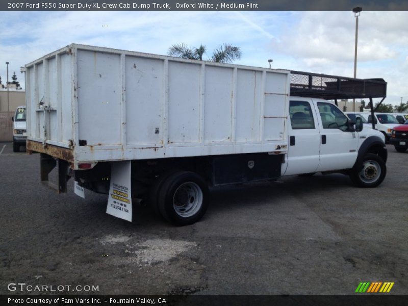 Oxford White / Medium Flint 2007 Ford F550 Super Duty XL Crew Cab Dump Truck