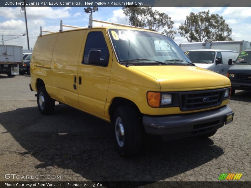Fleet Yellow / Medium Flint Grey 2006 Ford E Series Van E250 Commercial