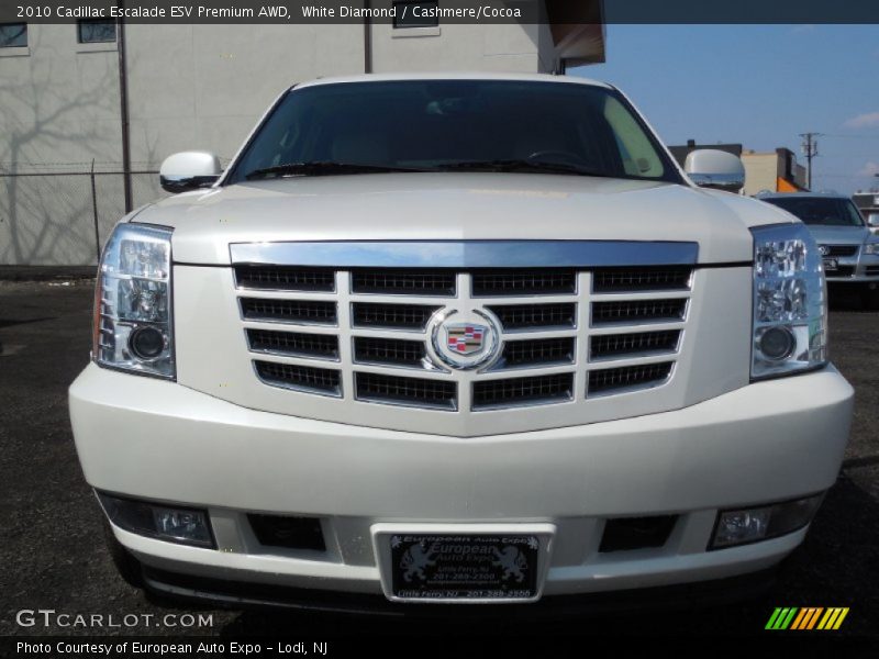 White Diamond / Cashmere/Cocoa 2010 Cadillac Escalade ESV Premium AWD
