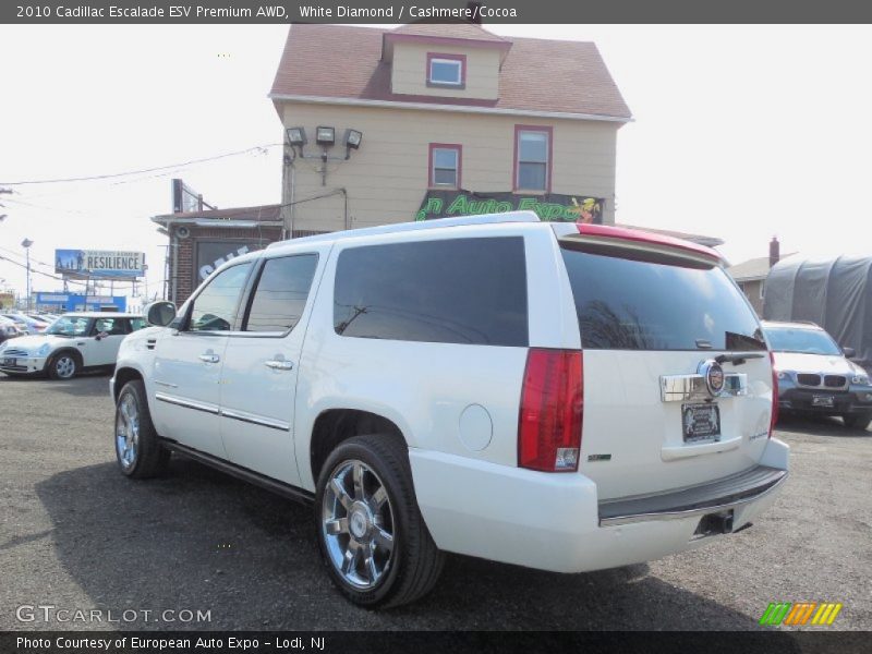 White Diamond / Cashmere/Cocoa 2010 Cadillac Escalade ESV Premium AWD