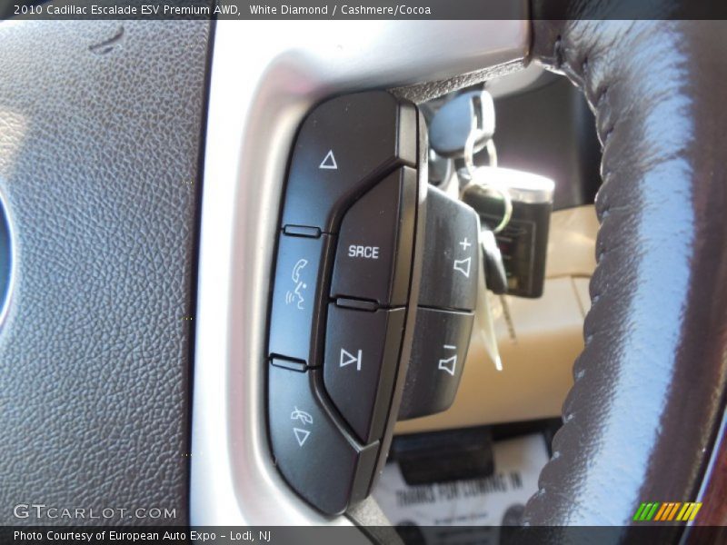 White Diamond / Cashmere/Cocoa 2010 Cadillac Escalade ESV Premium AWD