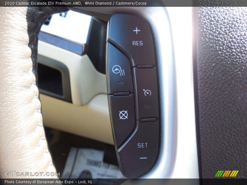 White Diamond / Cashmere/Cocoa 2010 Cadillac Escalade ESV Premium AWD