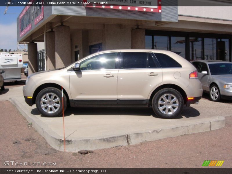 Dune Pearl Metallic / Medium Camel 2007 Lincoln MKX AWD