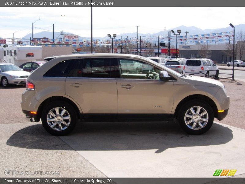 Dune Pearl Metallic / Medium Camel 2007 Lincoln MKX AWD