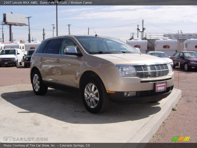 Dune Pearl Metallic / Medium Camel 2007 Lincoln MKX AWD
