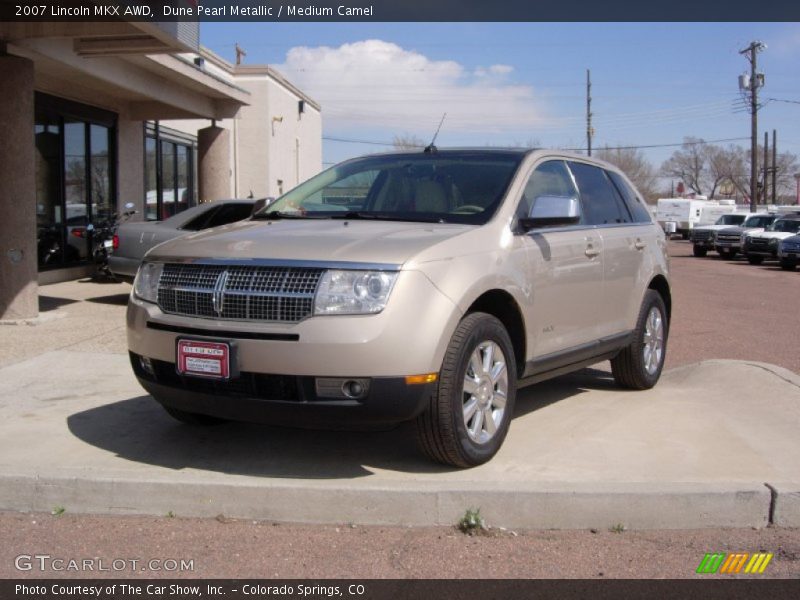 Dune Pearl Metallic / Medium Camel 2007 Lincoln MKX AWD