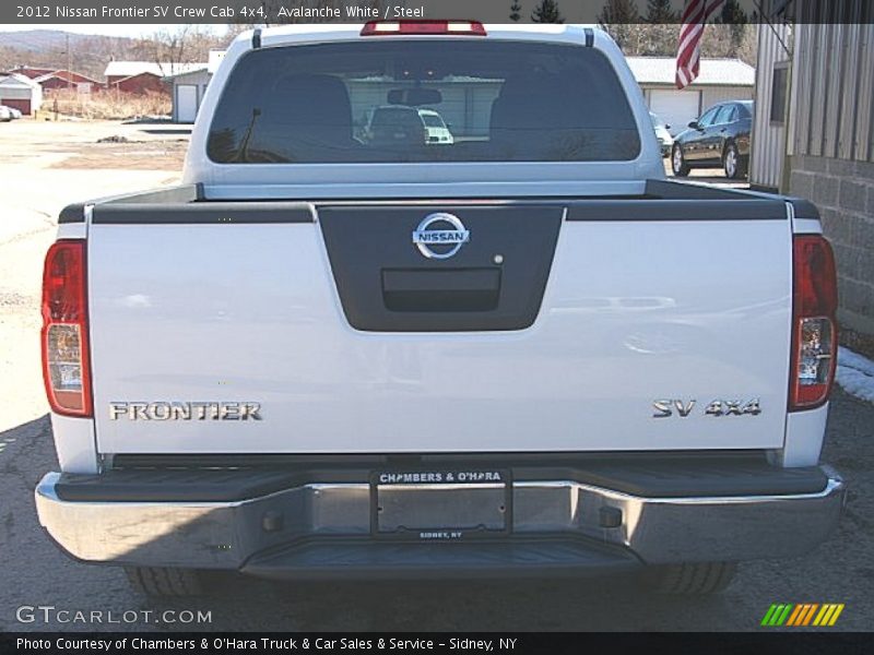 Avalanche White / Steel 2012 Nissan Frontier SV Crew Cab 4x4