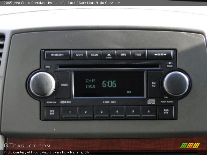 Black / Dark Khaki/Light Graystone 2005 Jeep Grand Cherokee Limited 4x4