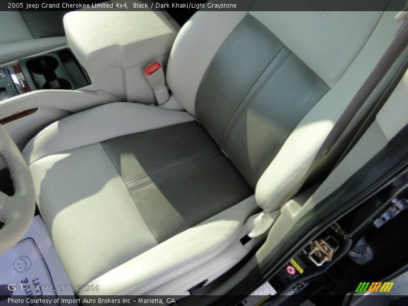 Black / Dark Khaki/Light Graystone 2005 Jeep Grand Cherokee Limited 4x4