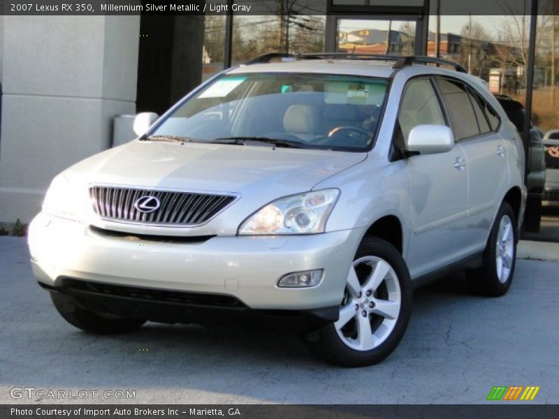 Millennium Silver Metallic / Light Gray 2007 Lexus RX 350