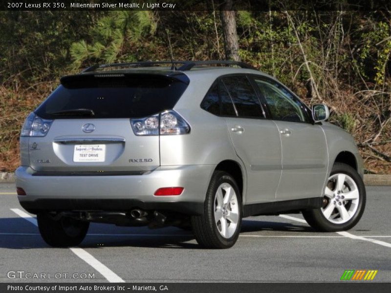 Millennium Silver Metallic / Light Gray 2007 Lexus RX 350