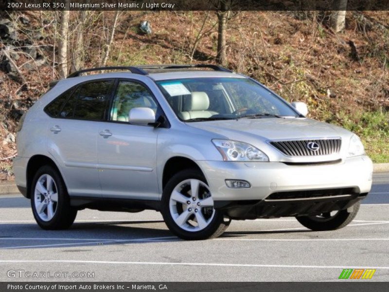 Millennium Silver Metallic / Light Gray 2007 Lexus RX 350