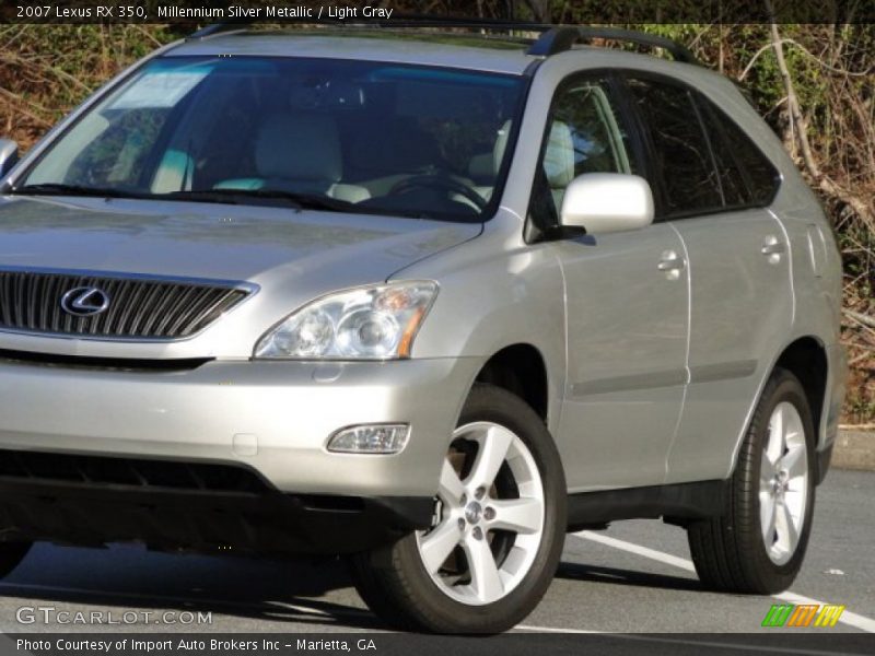 Millennium Silver Metallic / Light Gray 2007 Lexus RX 350