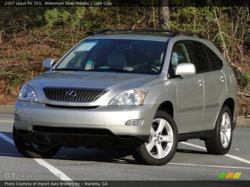 Millennium Silver Metallic / Light Gray 2007 Lexus RX 350