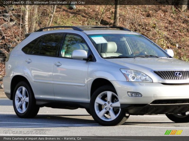 Millennium Silver Metallic / Light Gray 2007 Lexus RX 350