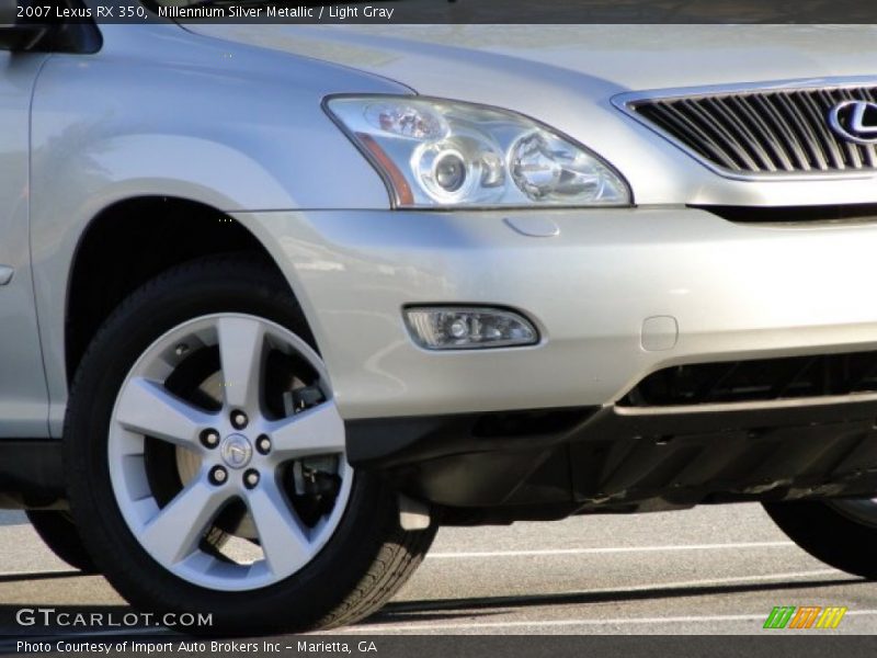 Millennium Silver Metallic / Light Gray 2007 Lexus RX 350