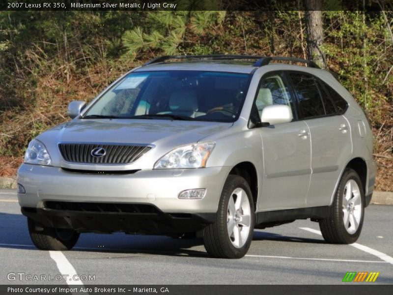 Millennium Silver Metallic / Light Gray 2007 Lexus RX 350