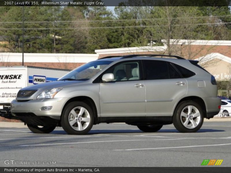 Millennium Silver Metallic / Light Gray 2007 Lexus RX 350