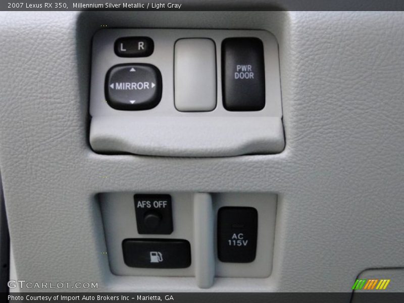 Millennium Silver Metallic / Light Gray 2007 Lexus RX 350