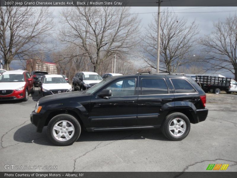 Black / Medium Slate Gray 2007 Jeep Grand Cherokee Laredo 4x4