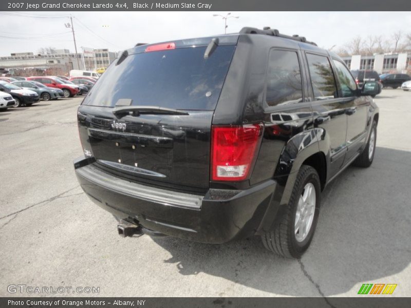 Black / Medium Slate Gray 2007 Jeep Grand Cherokee Laredo 4x4