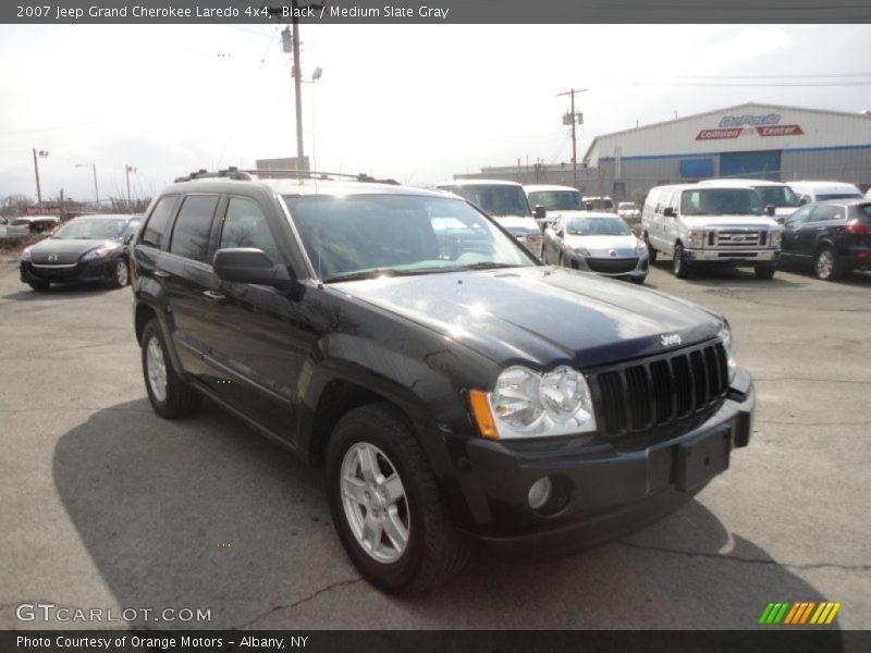 Black / Medium Slate Gray 2007 Jeep Grand Cherokee Laredo 4x4