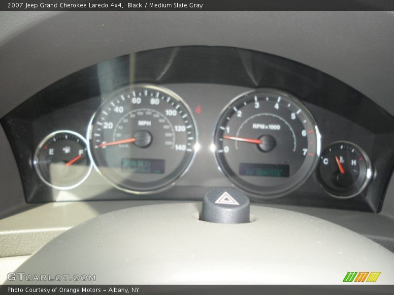 Black / Medium Slate Gray 2007 Jeep Grand Cherokee Laredo 4x4