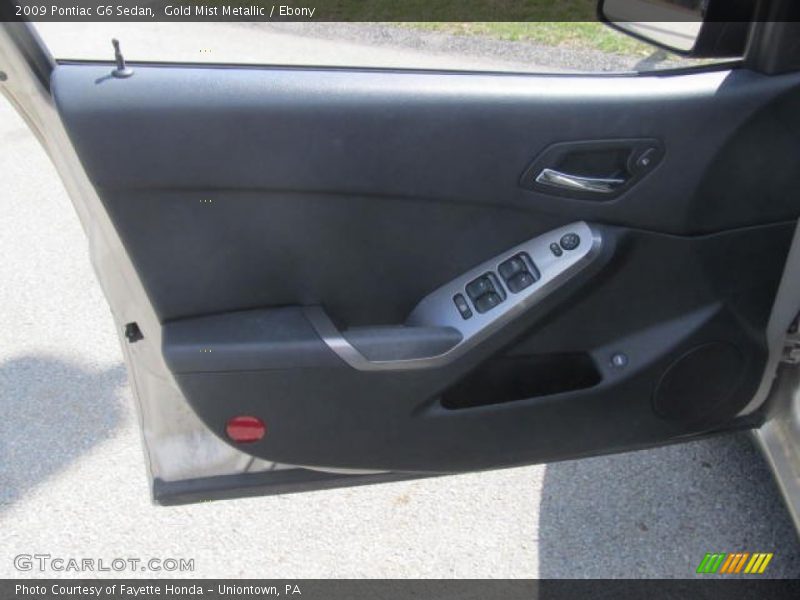 Gold Mist Metallic / Ebony 2009 Pontiac G6 Sedan