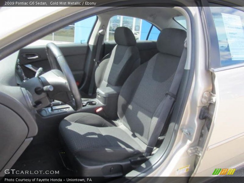 Gold Mist Metallic / Ebony 2009 Pontiac G6 Sedan