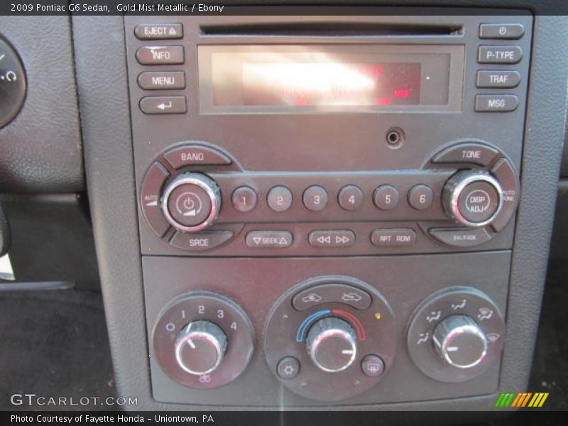 Gold Mist Metallic / Ebony 2009 Pontiac G6 Sedan