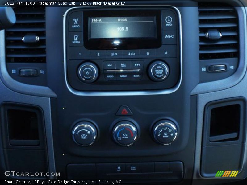 Black / Black/Diesel Gray 2013 Ram 1500 Tradesman Quad Cab