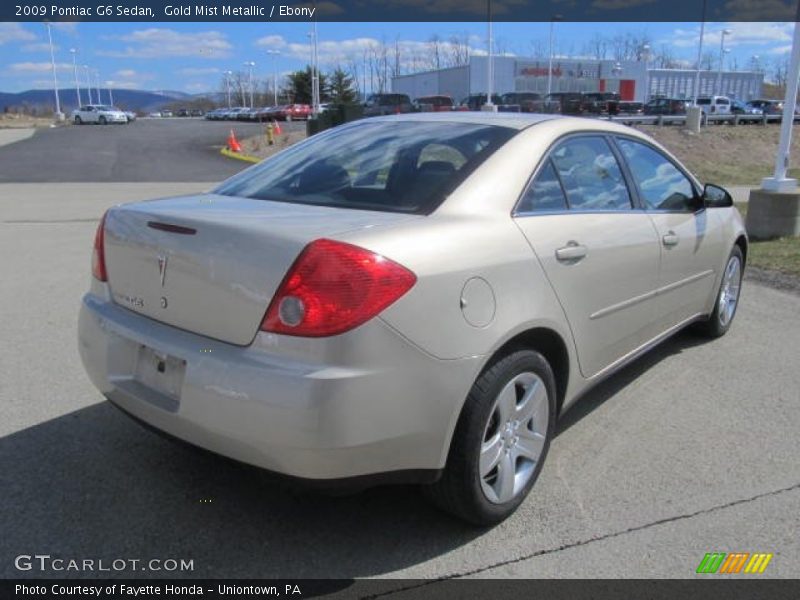 Gold Mist Metallic / Ebony 2009 Pontiac G6 Sedan