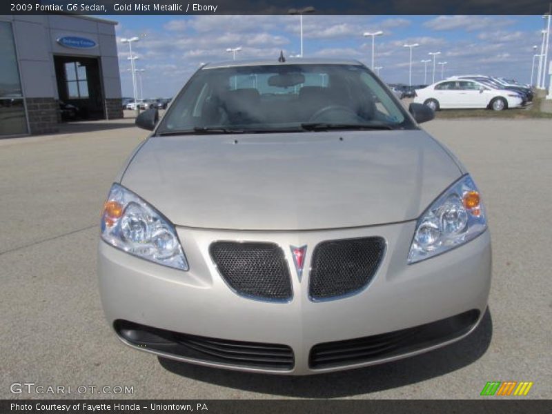 Gold Mist Metallic / Ebony 2009 Pontiac G6 Sedan